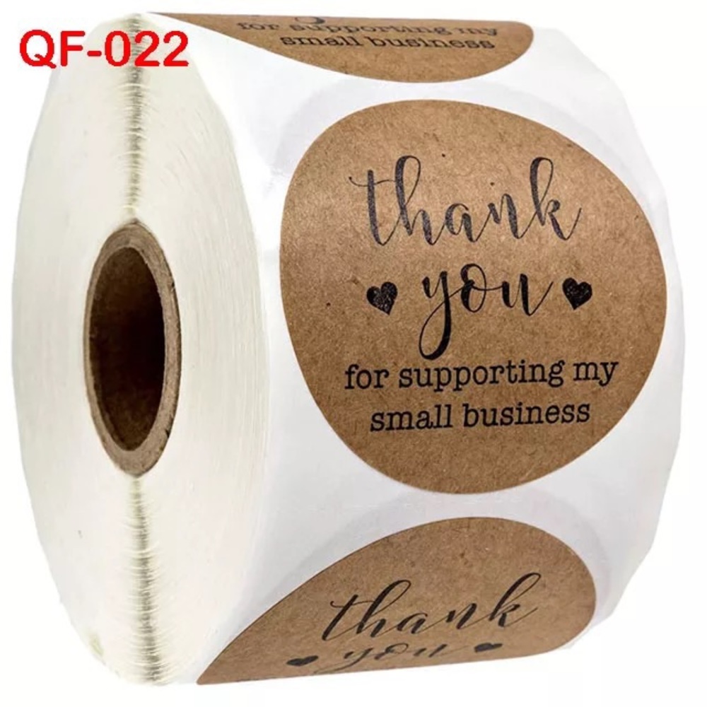 I Inch 500PCS Custom Thank You Label Sticker Roll